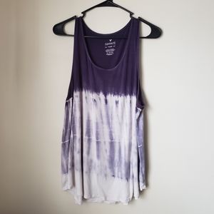 American Eagle Indigo Tie Dye Favorite Tank Size Large